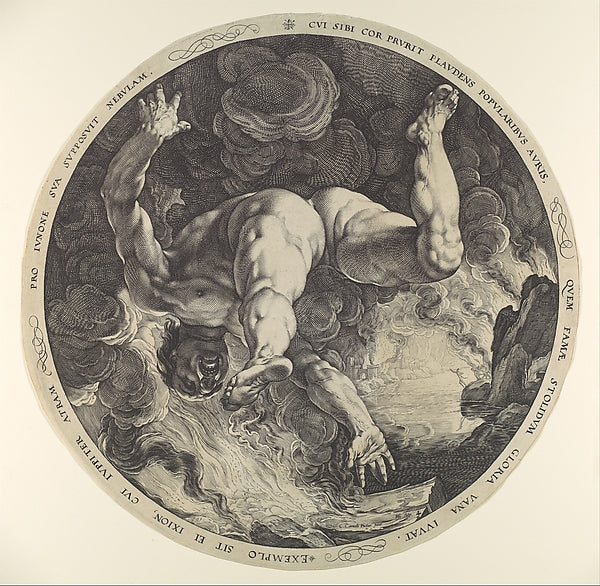 Ixion  from The Four Disgracers 1588-Hendrick Goltzius,After, Poster Print