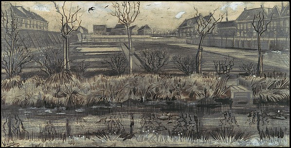 Nursery on Schenkweg April–May 1882-Vincent van Gogh,16x12