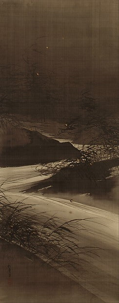 Fireflies Over the Uji River by Moonlight-Suzuki Sh?nen,  Poster Print