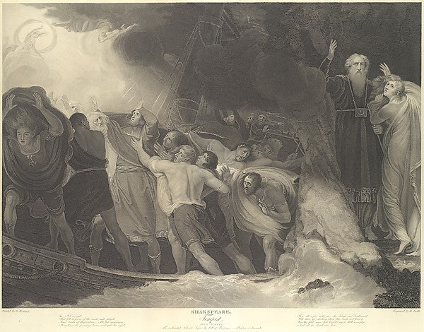 The Enchanted Island  Before the Cell of Prospero - Prospero a,  Poster Print Wall Art