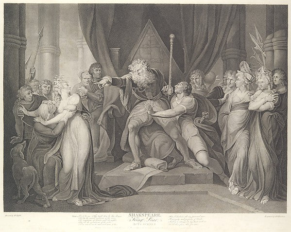 King Lear Casting Out His Daughter Cordelia  August 1,1792-Af, Poster Print