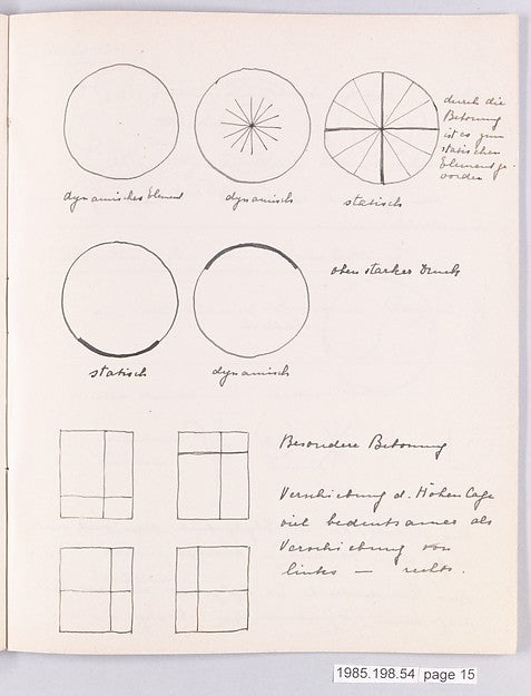 :Bauhaus Archive Notes "Primare Gestaltung" 1927-16x12"(A3) Poster