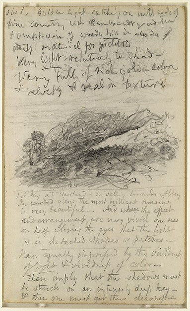 Page from a Sketchbook c1848-Samuel Palmer,16x12"(A3)Poster