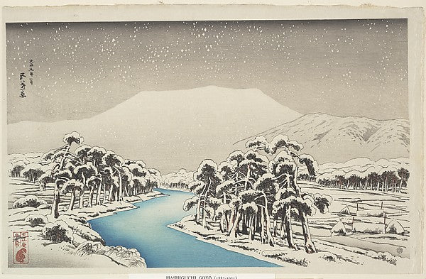 Ibuki Mountain in Snow 1920-Hashiguchi Goy?,  Poster Print