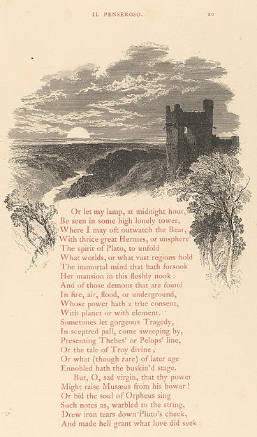 Milton's L'Allegro and Il Penseroso 1855-, Poster Print