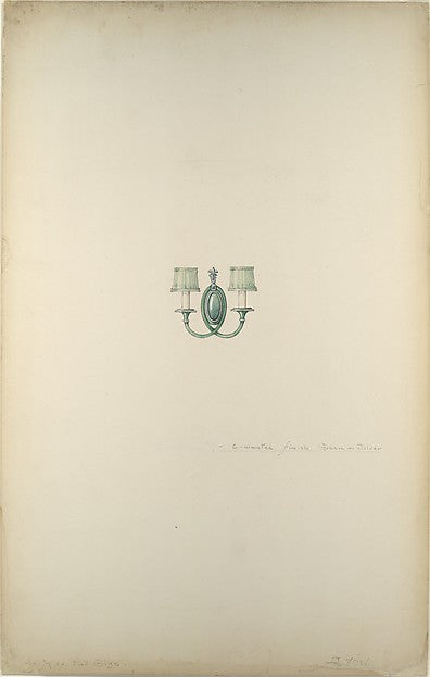 Design for wall fixture late 19th–early 20th cent Possibly Tif,  Poster Print Wall Art