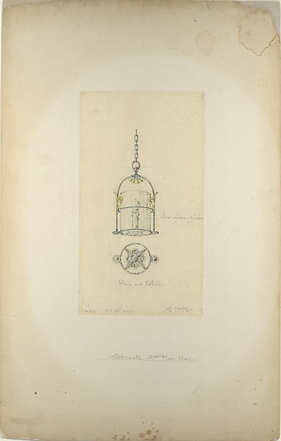 Design for hanging lantern late 19th–early 20th cent Possibly,  Poster Print