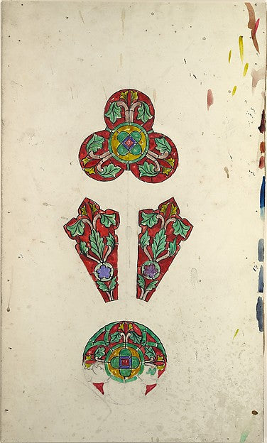 Design for a rose window late 19th–early 20th cent Possibly Ti,  Poster Print Wall Art