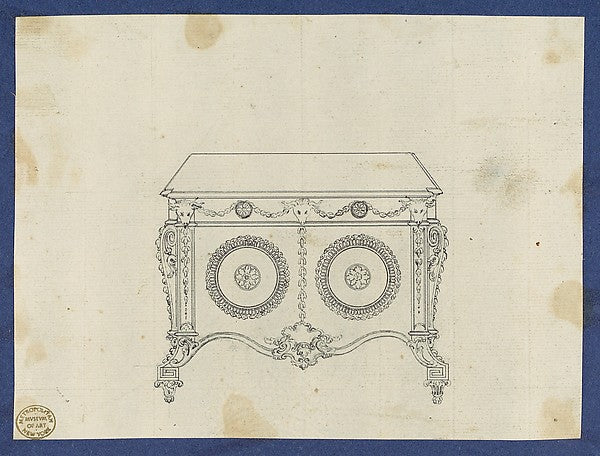 French Commode  from Chippendale Drawings  Vol. II c1770-Attri,  Poster Print Wall Art