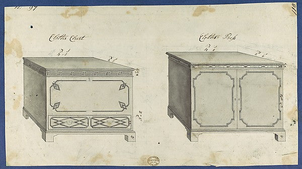 Clothes Chest and Clothes Press  from Chippendale Drawings  Vo,16x12