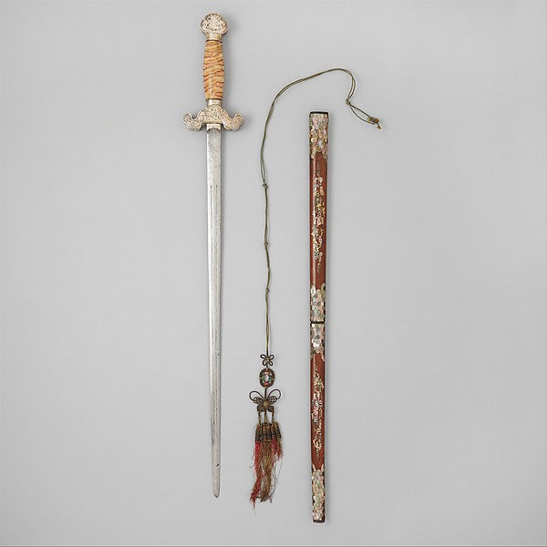 Sword with Scabbard 18th–19th cent,  Poster Print Wall Art