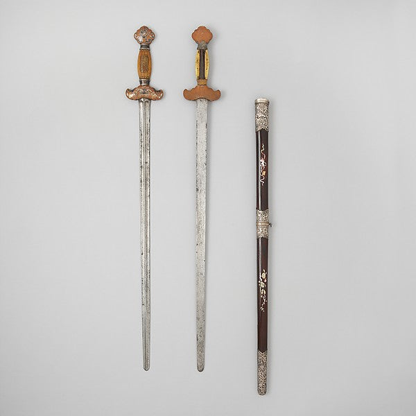 Double Sword with Scabbard 18th–19th cent,  Poster Print