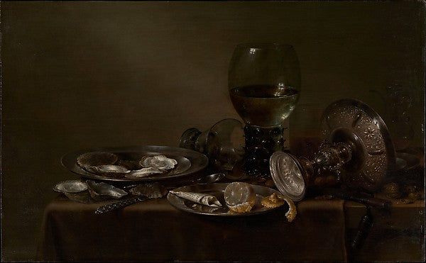 Willem Claesz Heda:Still Life with Oysters a Silver Tazza an-16x12"(A3) Poster