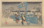 ,Gion Shrine in Snow 1797–1858-Utagawa Hiroshige ,16x12"(A3) Poster