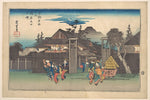 ,Gate of the Shimbara 1797–1858-Utagawa Hiroshige,16x12"(A3) Poster