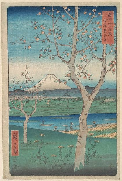 ,View of Mount Fuji from Koshigaya, Province of, 16x12"(A3) Poster