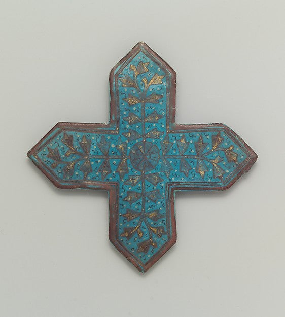 :Cross-Shaped Tile second half 13th–early 14th century-16x12"(A3) Poster