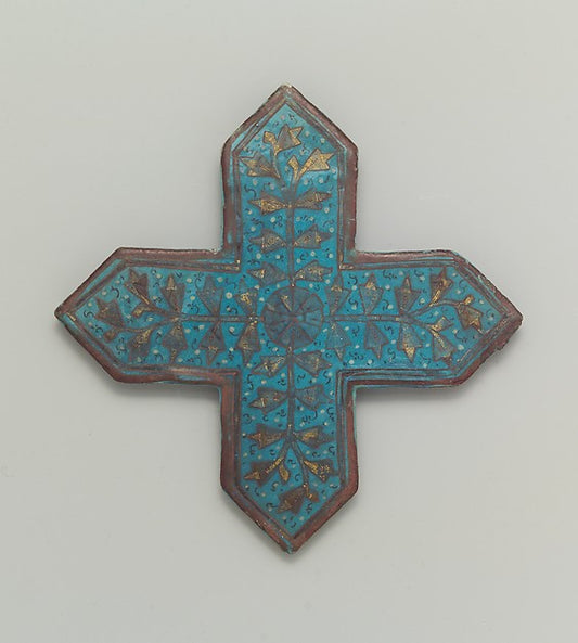:Cross-Shaped Tile second half 13th–early 14th century-16x12"(A3) Poster