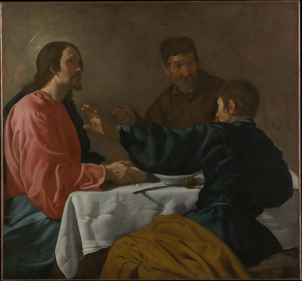 Velázquez:The Supper at Emmaus 1622–23-16x12"(A3) Poster