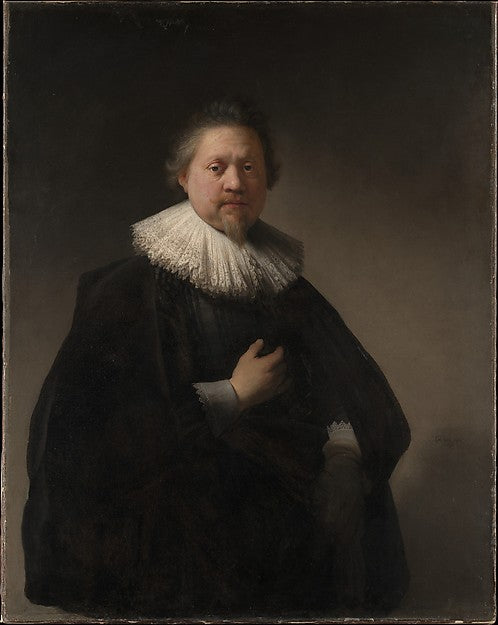 Rembrandt:Portrait of a Man probably a Member of the Van Ber-16x12"(A3) Poster