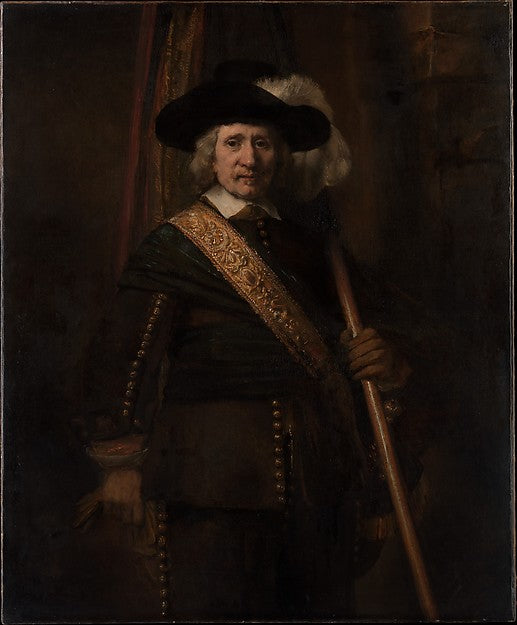 Rembrandt:The Standard Bearer 1654-16x12"(A3) Poster