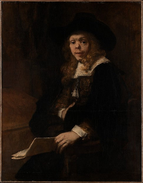 Rembrandt:Portrait of Gerard de Lairesse 1665–67-16x12"(A3) Poster