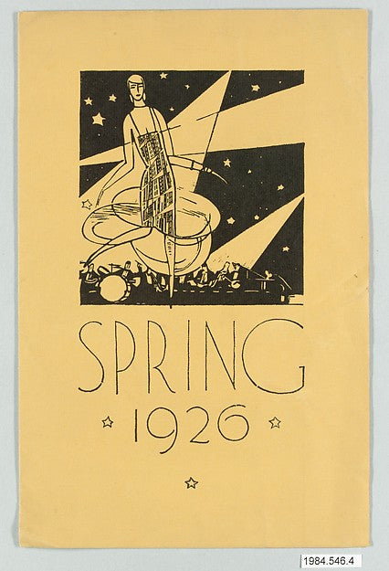 :to showing of Spring 1926 line of fabrics. October 5 1925 a-16x12"(A3) Poster