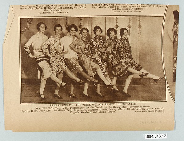 :of debutantes wearing Americana Prints dresses while perfor-16x12"(A3) Poster