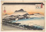 ,Clearing Weather at Awazu c1832-Utagawa Hiroshige,16x12"(A3) Poster