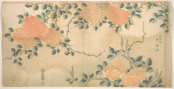 Roses c1810-Kashosai Shunsen,  Poster Print