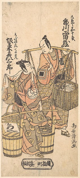 ,Kabuki Actors Ichikawa RaizI and Band,16x12"(A3) Poster