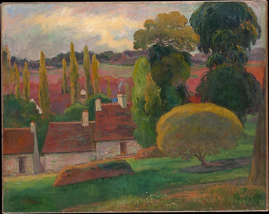 Paul Gauguin:A Farm in Brittany c1894-16x12"(A3) Poster