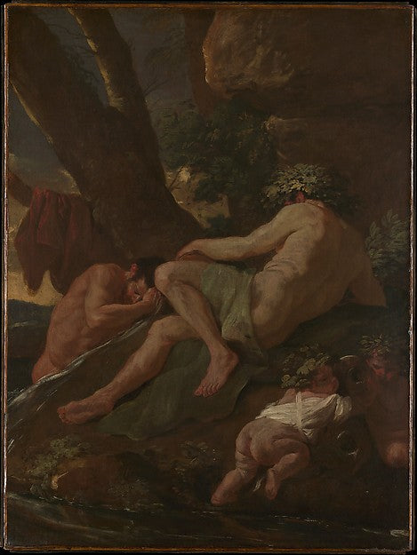 Nicolas Poussin:Midas Washing at the Source of the Pactolus -16x12"(A3) Poster