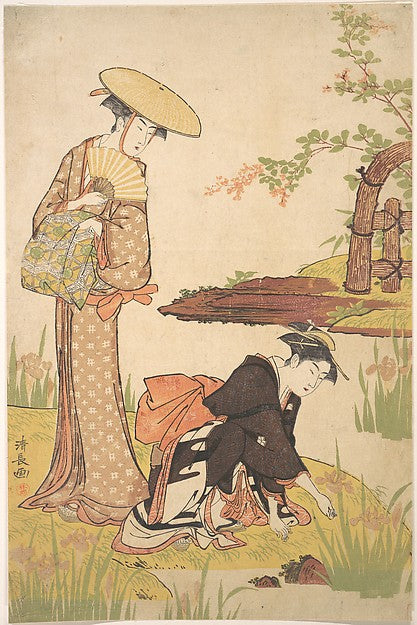 The Iris Garden c1784-Torii Kiyonaga,  Poster Print
