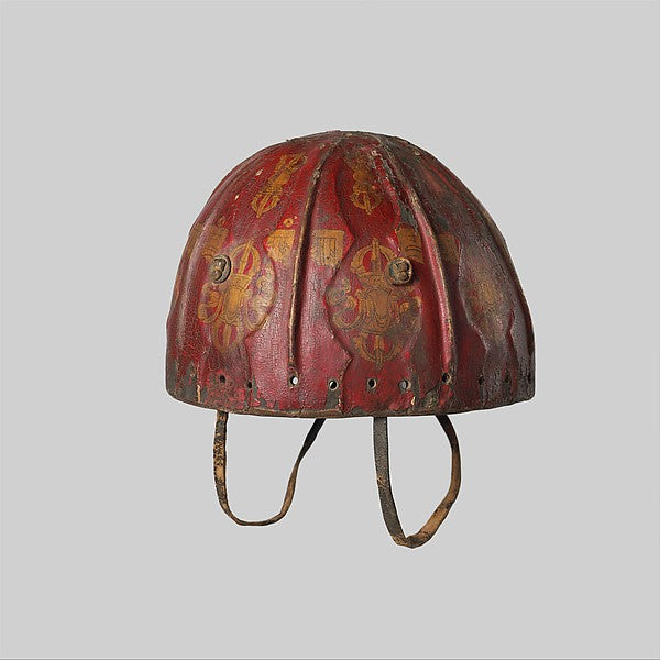 Leather Helmet with Auspicious Symbols 15th–17th cent,  Poster Print Wall Art