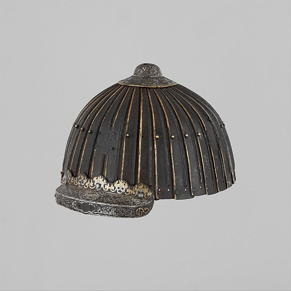 Multi-Plate Helmet of Thirty-Two Lames possibly 14th–16th cent,  Poster Print