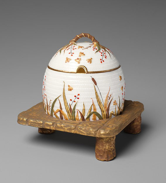 Covered honey pot 1882–90,  Poster Print