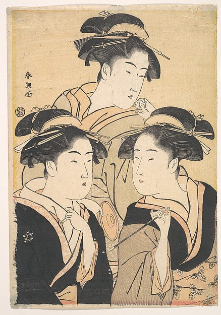 Three Beauties-Katsukawa Shunch?,  Poster Print