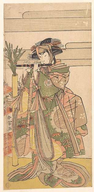 The Third Segawa Kikunojo as a Woman c1780-Katsukawa Shunj, 16x12"(A3) Poster