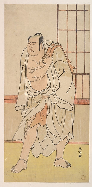 The Third Otani Hiroji as a Wrestler c1790-Katsukawa Shunk, 16x12"(A3) Poster