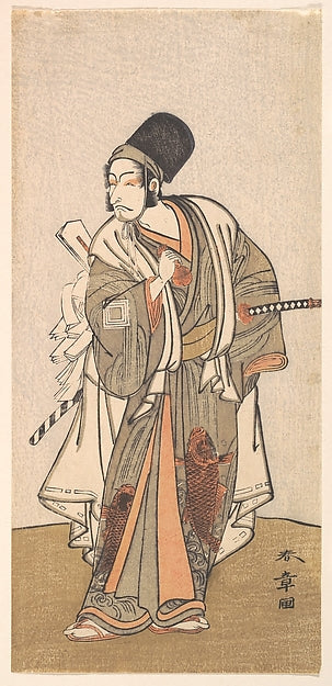 Standing figure of an actor of the Ichikawa family probably D,  Poster Print