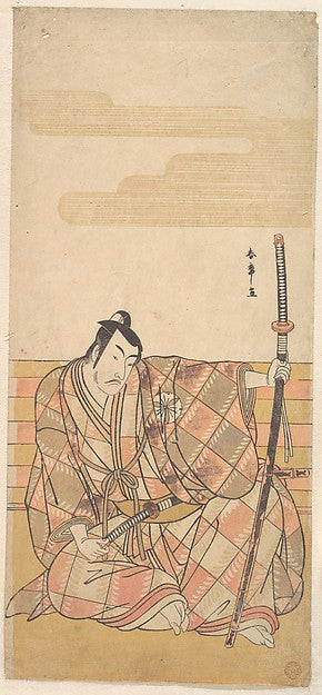 The Fourth Matsumoto Koshiro as a Samurai c1782-Katsukawa Shun,  Poster Print Wall Art