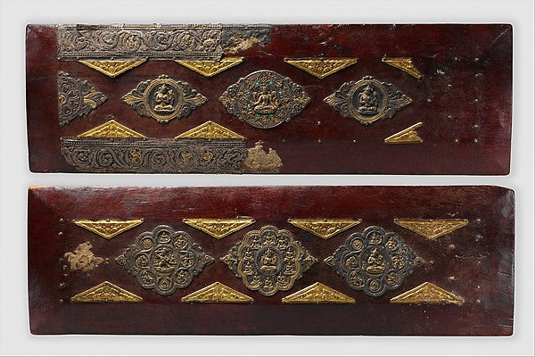 Pair of Book Covers for a Buddhist Text 12th cent,16x12"(A3)Poster