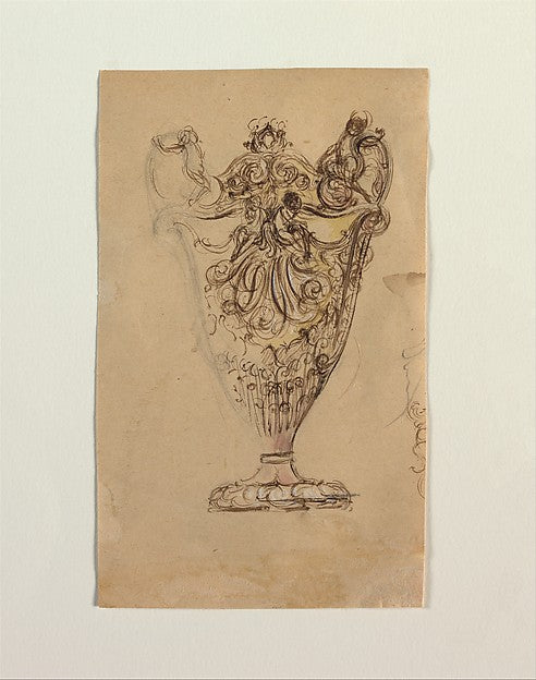 Design Drawing for Adams Vase possibly c1893-Tiffany & Co., Poster Print - Wall Art