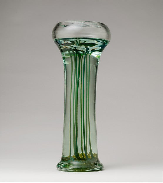Aquamarine Water Lily Vase c1913 Louis Comfort Tiffany, Tiffan,  Poster Print