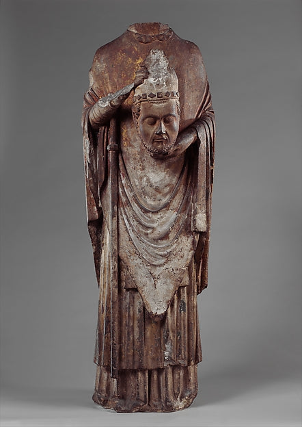 :Saint Firmin Holding His Head c1225–75-16x12"(A3) Poster