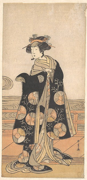 Yoshizawa Iroha as a Woman Standing on the Engawa of a House b,  Poster Print