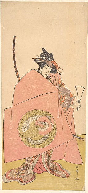 An Unidentified Actor in the Onna Shibaraku Act c1780-Katsuk,  Poster Print