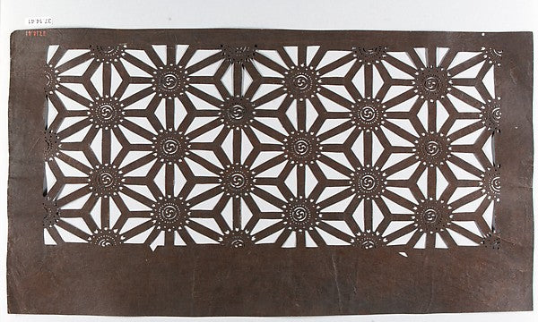 Stencil with Hemp-Leaf Pattern early 19th cent,  Poster Print