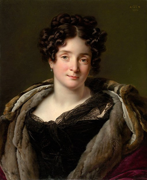 Anne Louis Girodet-Trioson:Madame Jacques-Louis-Étienne Reiz-16x12"(A3) Poster